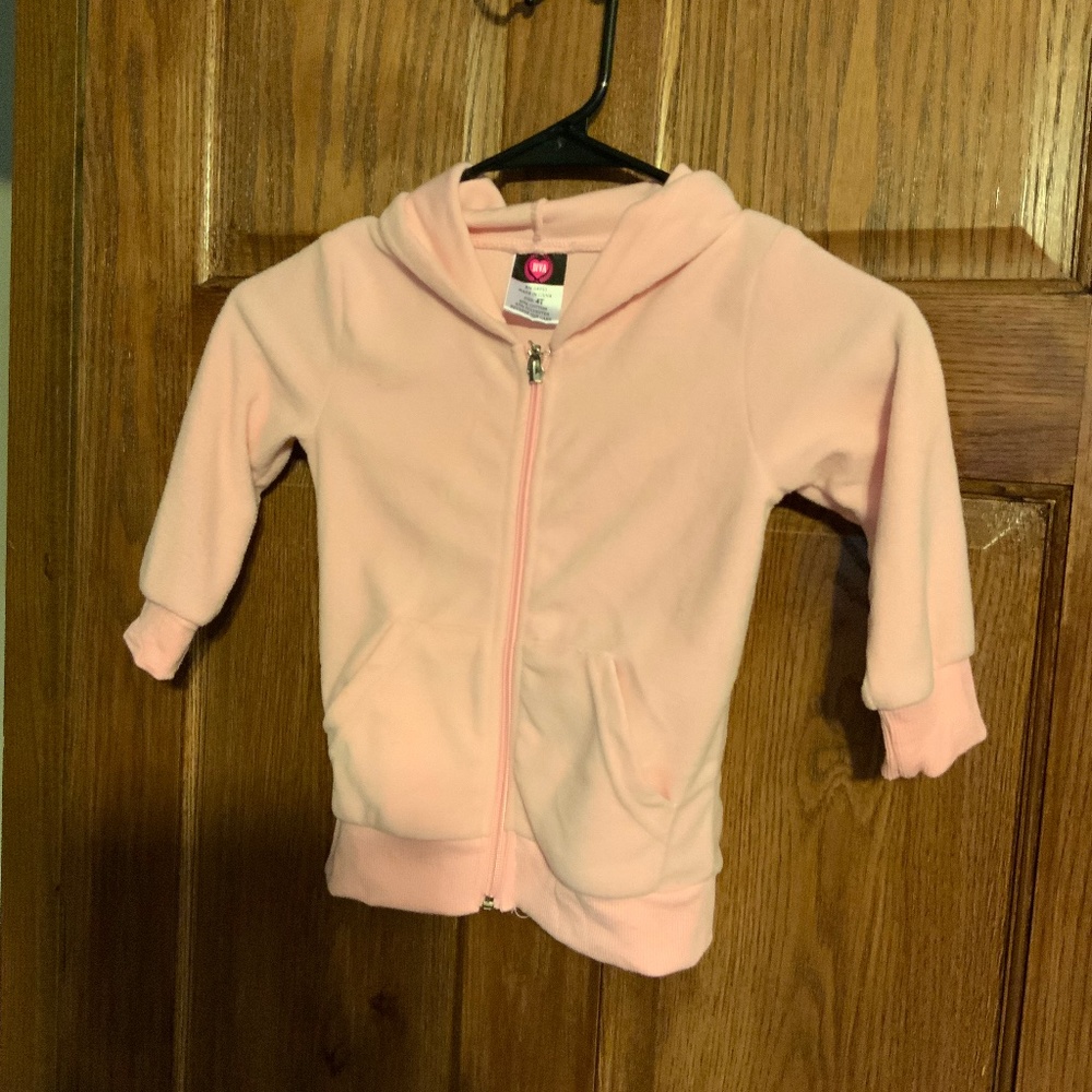 Girls pink Diva zip up jacket
